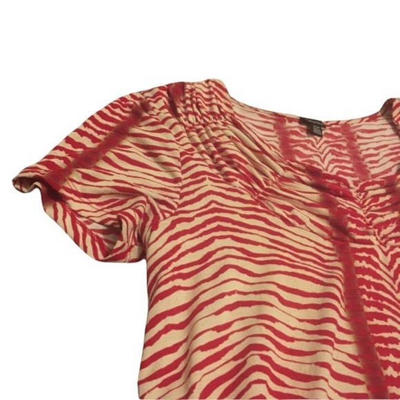 Rafaella Animal Print T-Shirt Blouse Size M - Picture 3 of 8